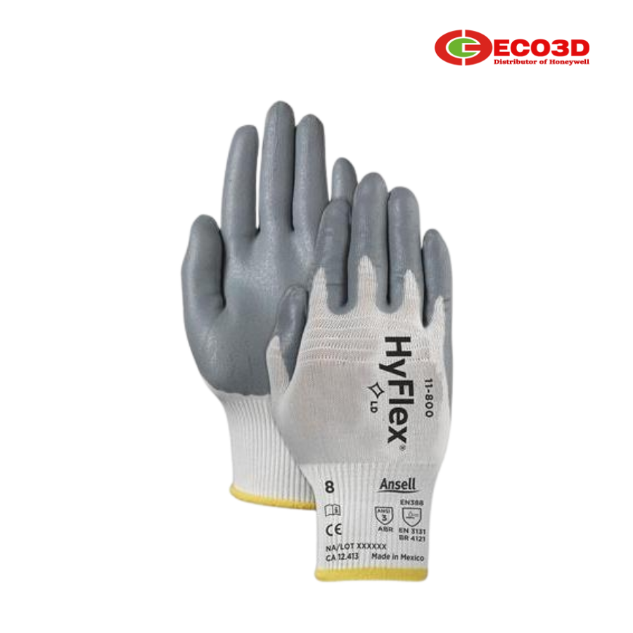 Găng tay xốp Nitrile Ansell Hyflex 11-800